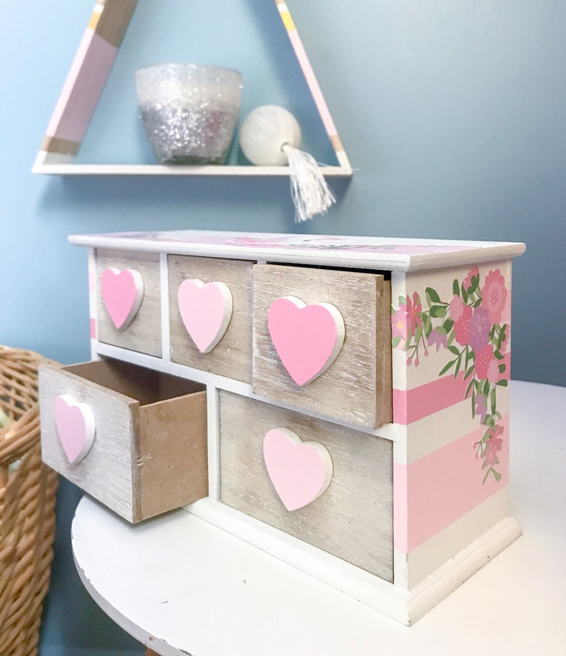 Lovely Swan collection-mini furniture for child drawers-unique model-so romantic