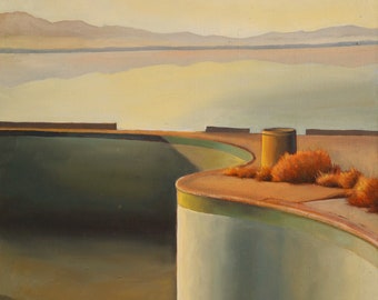 Salton Sea, oil on canvas, 24 x 36 inches, framed