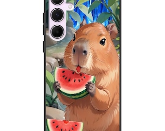 Capybara Samsung Galaxy Case, Watermelon TPU Phone Cover