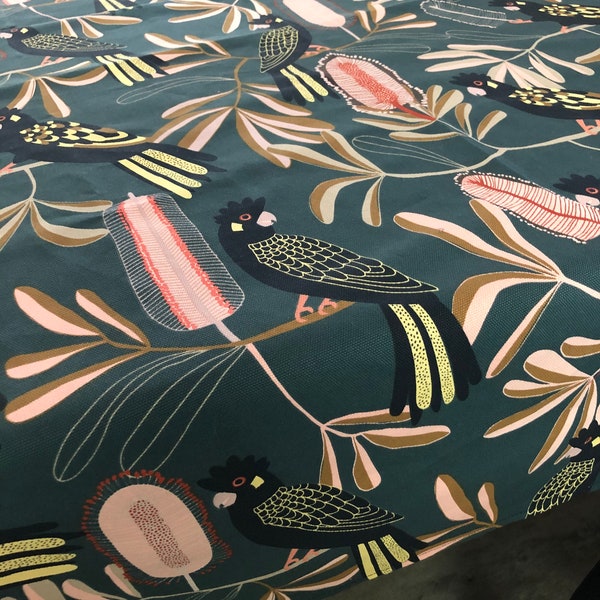 Black Cockatoo Tablecloth