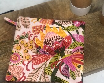 Pink Wild Protea Pot Holder Pot Mat