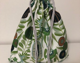 Dusk Floral Drawstring Bags