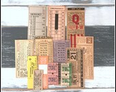 Assorted Transportation Ticket Lot - Vintage Transportation Railroad Tickets Bus Tickets Railway