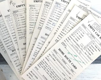 Vintage Railroad Forms – Chessie System Ephemera, 1970s (10-Pack)
