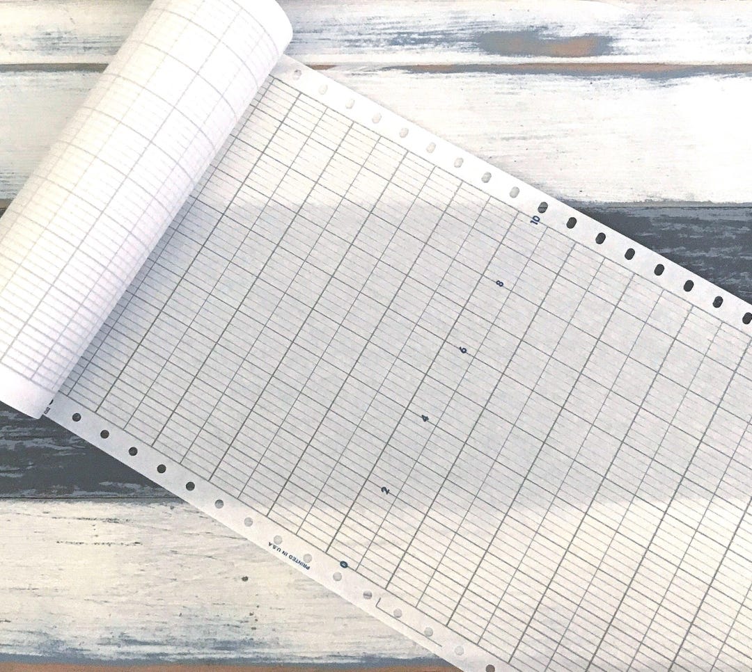 Labelled Chart Paper Recording Chart Paper / Grid / Graph / Chart / Vintage Paper / Ephemera ...