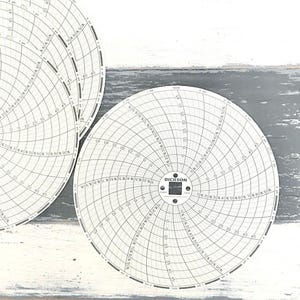 Zwart grijs wit cirkelvormig rasterpapier / ronde grafiek ruitjespapier / kortstondige papier / scrapbooking / junkjournaling