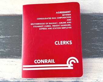 Vintage Railroad Agreement Booklet - Conrail - Consolidated Rail Company - Train / Railroad / Locomotive - Railroad - Railway Agreement Book