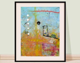 Spring snow.High quality abstract art print in various dimensions ,Printed on 320 gsm cotton paper it will last generations  enjoy.