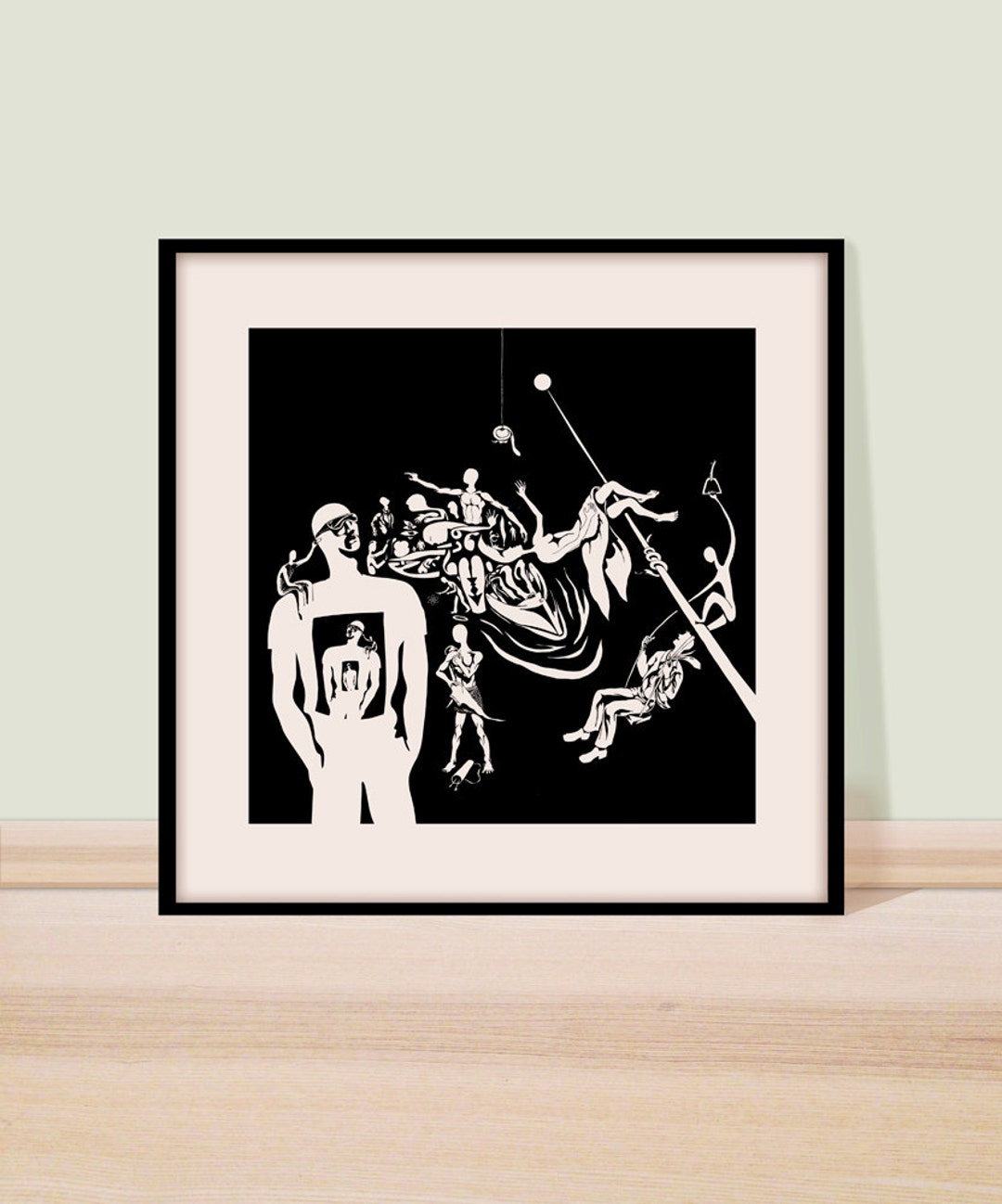Swings and Roundabouts.high Quality Surreal Art Print in Etsy UK
