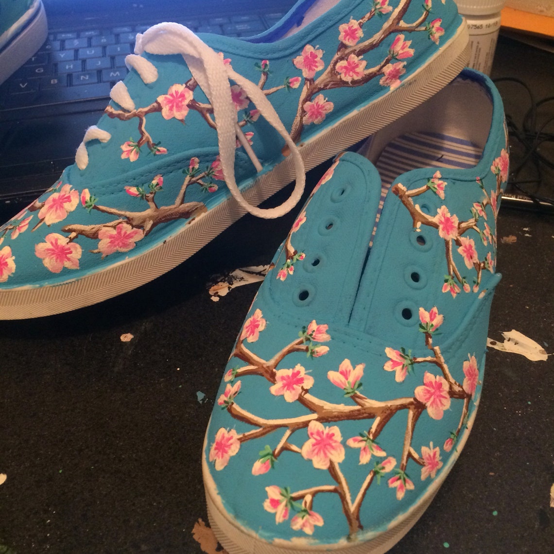 Cherry Blossom Shoes Etsy