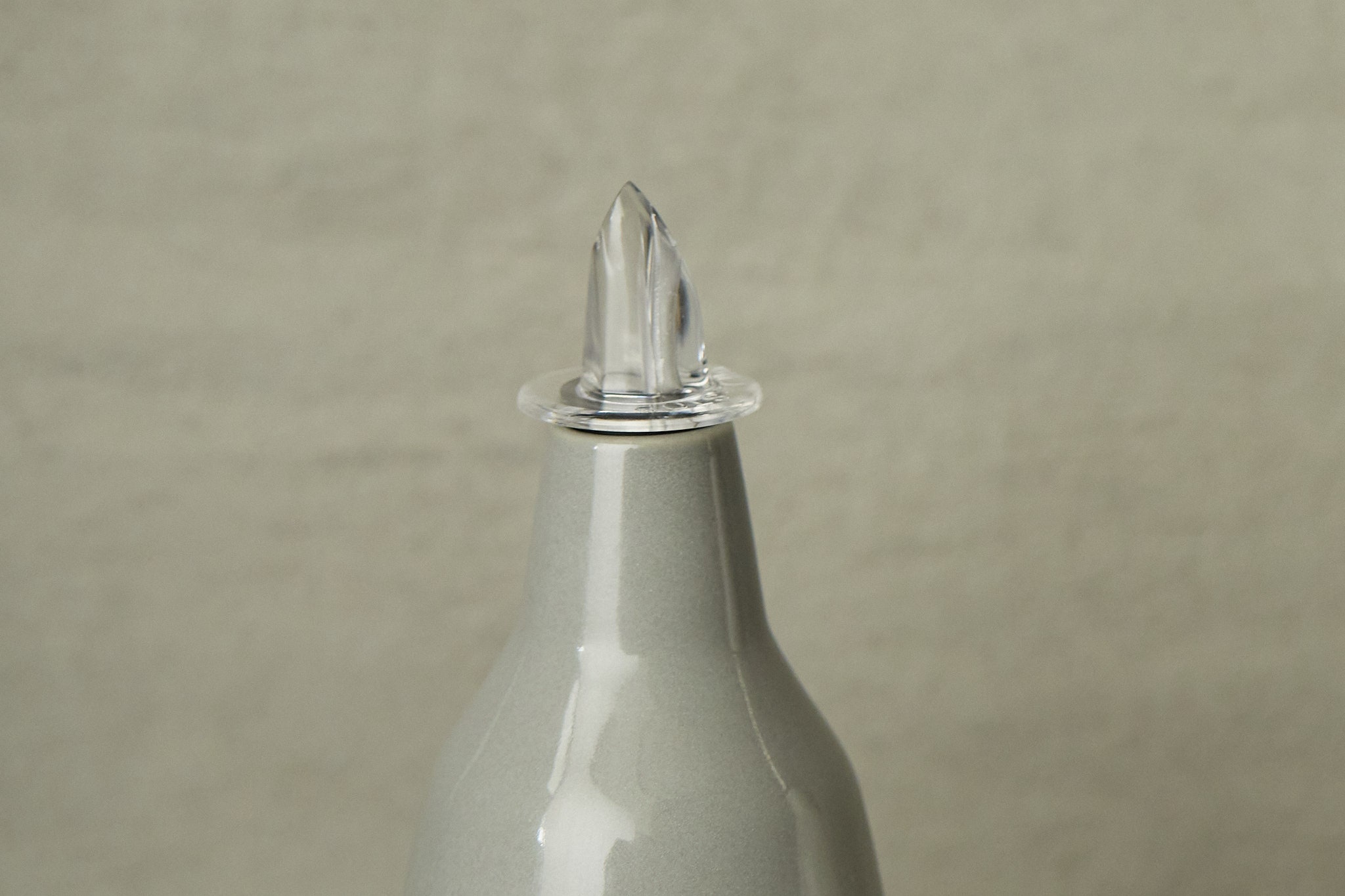 Handmade ceramic oil and vinegar dispenser