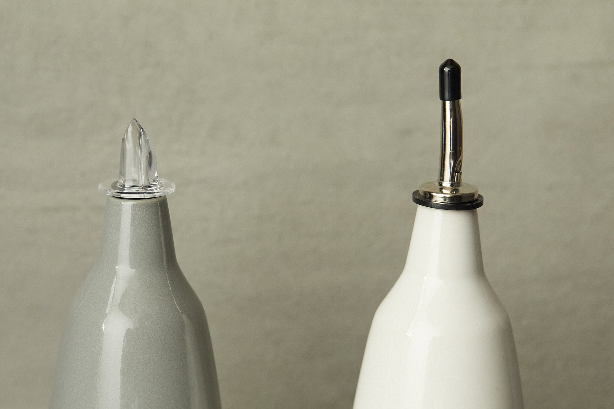 Handmade ceramic oil and vinegar dispenser