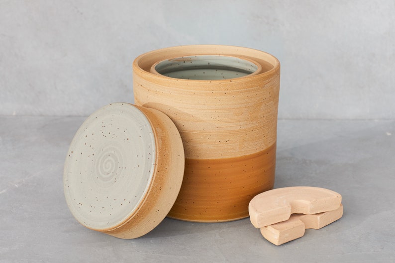 Fermentation Crock Water Seal Pot Kimchi Sauerkraut Made in Etsy Canada