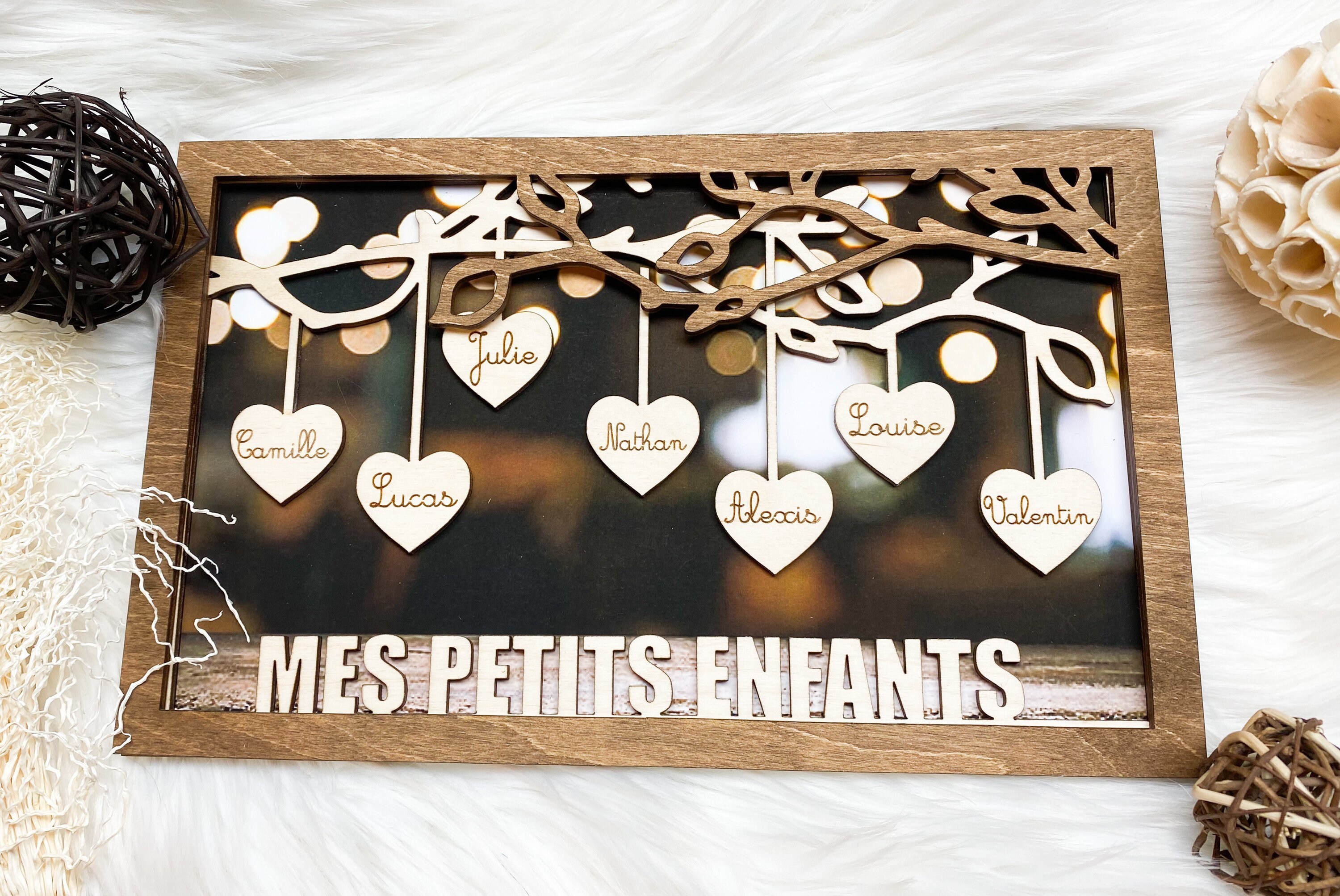 Cadre Prénom avec Image de Fond