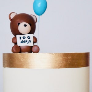 Bear figurine - cake topper fondant, cake topper, cake decorations, birthday, bear baby shower