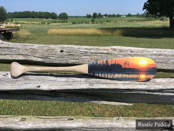 Miniature Sunset Paddle 24 Cottage Decoration Etsy