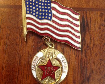 1917 Whitehead and Hoag Flag Pin