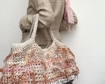 XL Original bolso de crochet hecho a mano ooak