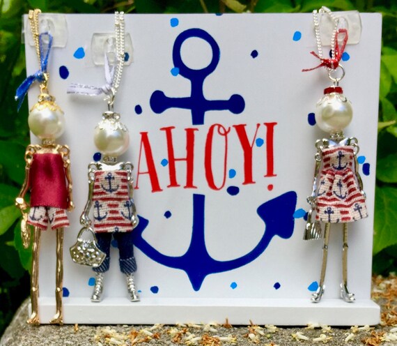 Colgante De Muneca Muneca Parisina Collar Collar De La Etsy