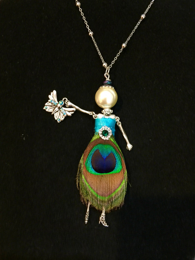 Collana Con Ciondolo Bambola Di Cristallo - Gioiello Elegante Per Ragazze E Donne - Regalo Compleanno O Festa - Foto 9