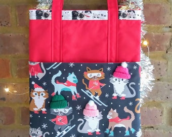 Christmas Cats Shoulder Bag