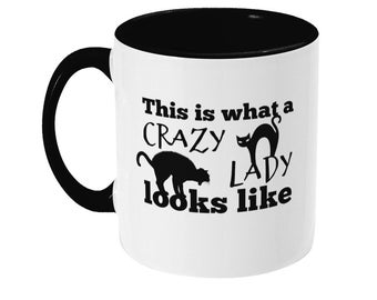 This is What A Crazy Cat Lady Looks Like Mug Cat lover, servant, owner christmas present/gift