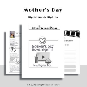 Mothers Day Movie Night In Double Feature a Digital Box movie fan/film buff gift/present image 1