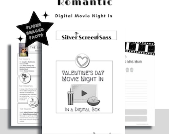 Romantic Movie Night In Double Feature … a Digital Box - Date Night, Valentines Day gift/present