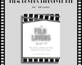 Film Lovers Lifestyle Kit - Printable Planner for Movie fans