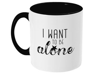 I Want To Be Alone movie mug - Grand Hotel, Garbo fan - film buff gift/present