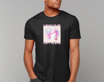 Greta Garbo I Want To Be Left Alone watercolour graphic t shirt - movie/film fan gift/present