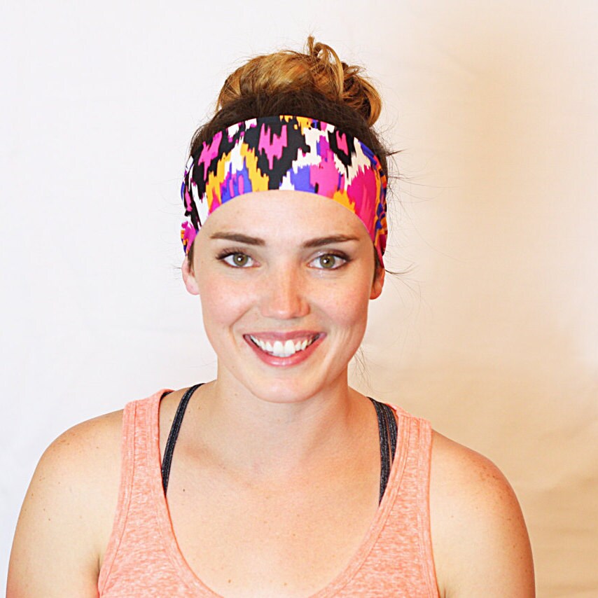 Color Wave Yoga Headband Fitness Headband Workout Headband | Etsy