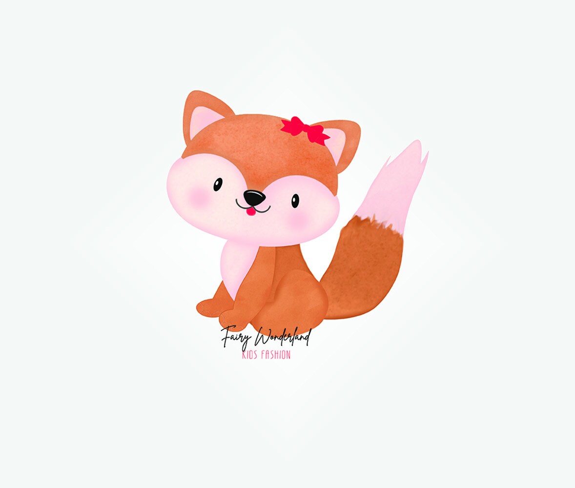 Vorgefertigte Logo Spielzeug Shop Kinder Katze Fuchs Niedlich Tier Cartoon Vektor Bunt Kinder Grafik Design Fell Suss