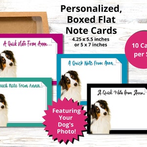 Note Cards Personalized, Note Cards With Envelopes, Note Cards for Women, Dog Photo Note Cards, Boxed Note Cards, Boxed Note Cards,