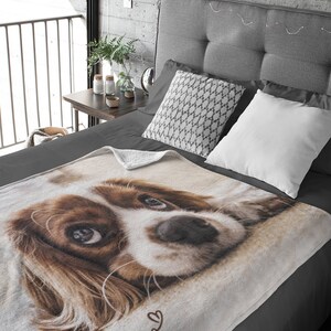 Pet Photo Blanket | Personalized Dog Blanket | Custom Photo Blanket | Dog Lover&#39;s Gift