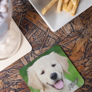 PERSONALIZED Dog Coasters, Drink Coasters, Barware, Holiday Gift, Dog Lover's Gift, Housewarming Gift