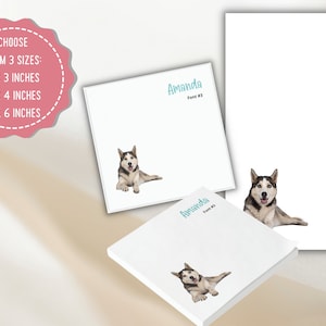Personalized Dog Sticky Notes, Custom Dog Sticky Notes, Photo Sticky Notes, Sticky Note Photo Pads, Dog Paper Gift, Custom Dog Sticky Notes
