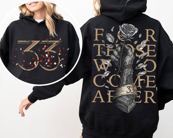 Expedition 33 For Those Who Come After Quote Gamer Hoodie, Gustave Clair Obscur Fan Merch Sweatshirt, Game Tribute Apparel Sweatshirt