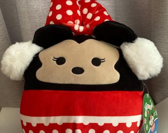 New Squishmallow 12’ Disney Minnie Mouse Christmas Plush