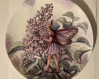 Hadas de las flores de Wedgewood - Plato de hadas lila
