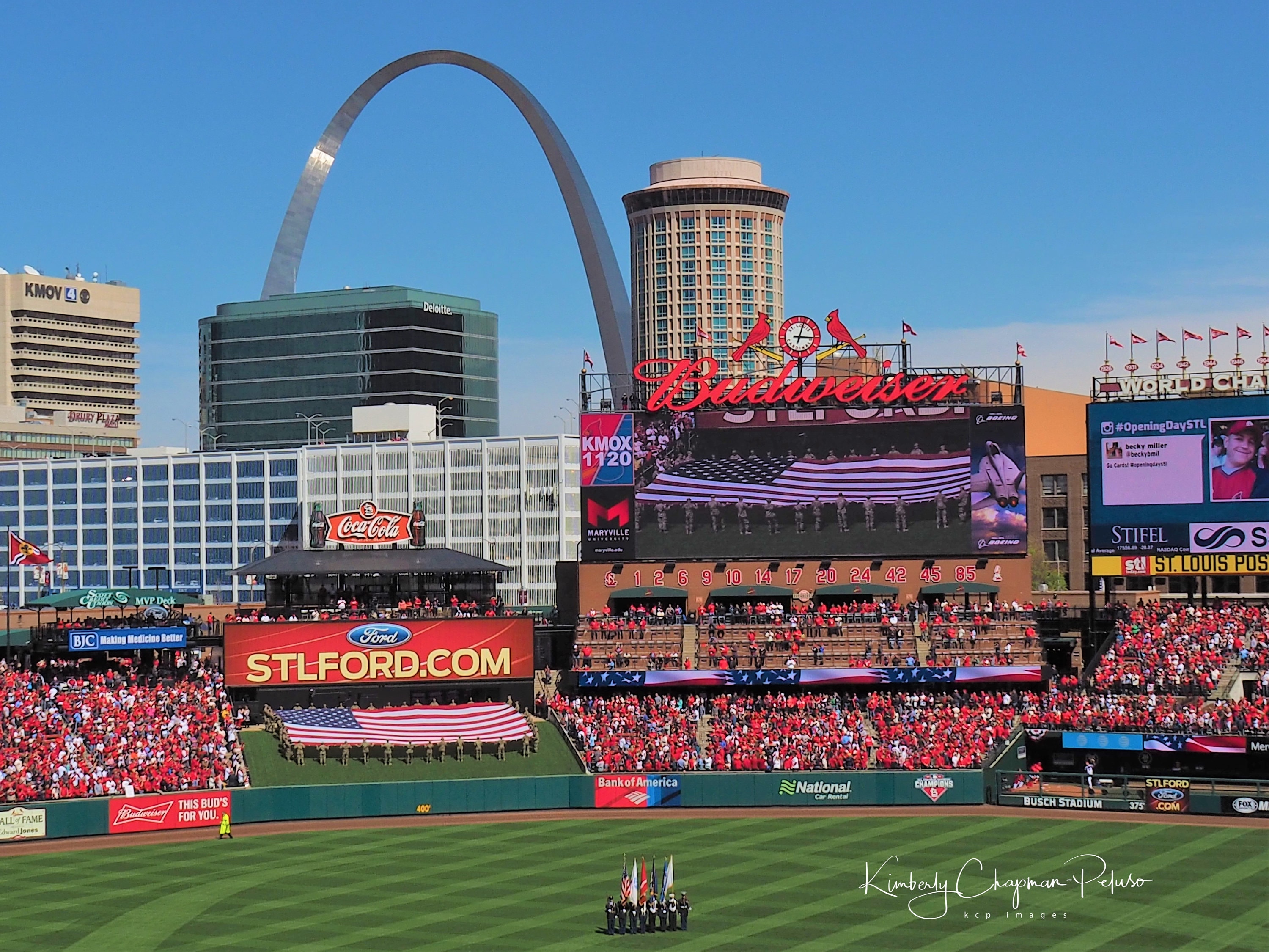 Busch Stadium St Louis Cardinals Opening Day Baseball Missouri Etsy