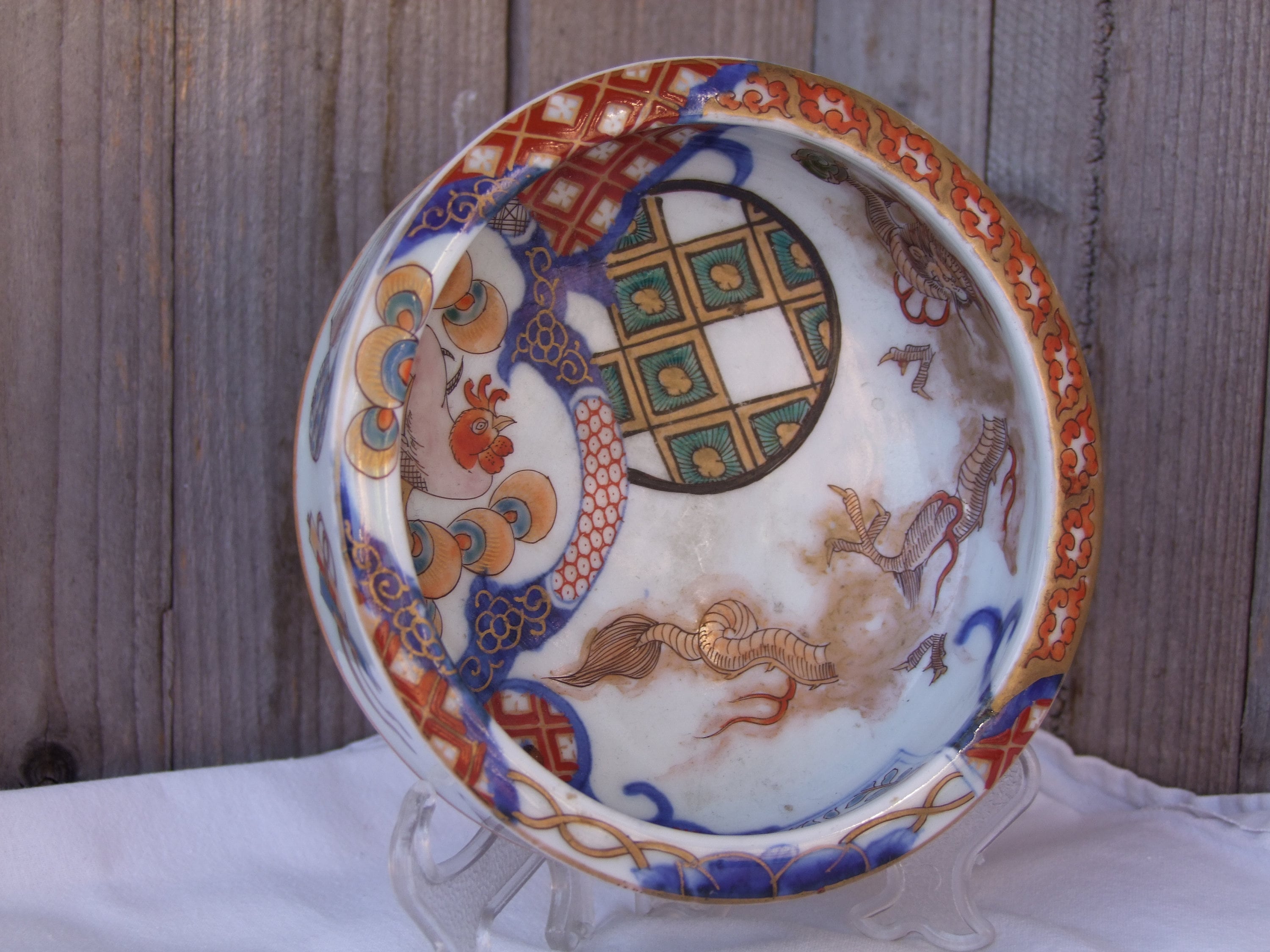 Antique Unusual Japanese Imari Bowl Edo Period Imari Ware Hand Etsy UK