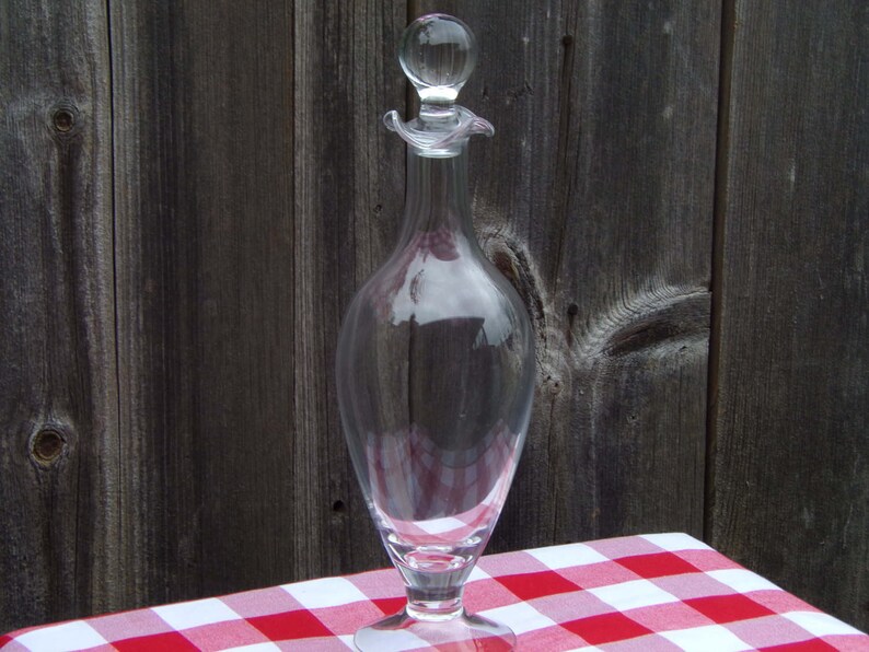 Vintage Blown Glass Dartington Decanter Wine Sherry Etsy