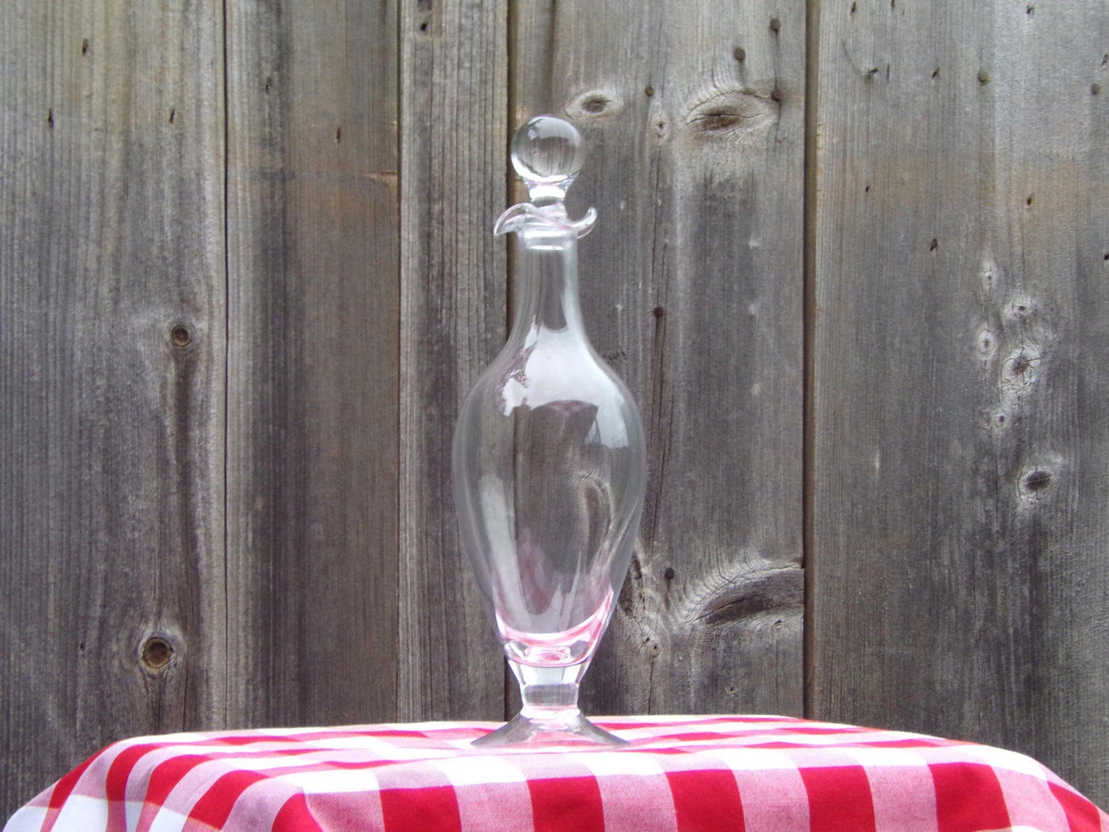 Vintage Blown Glass Dartington Decanter Wine Sherry Etsy