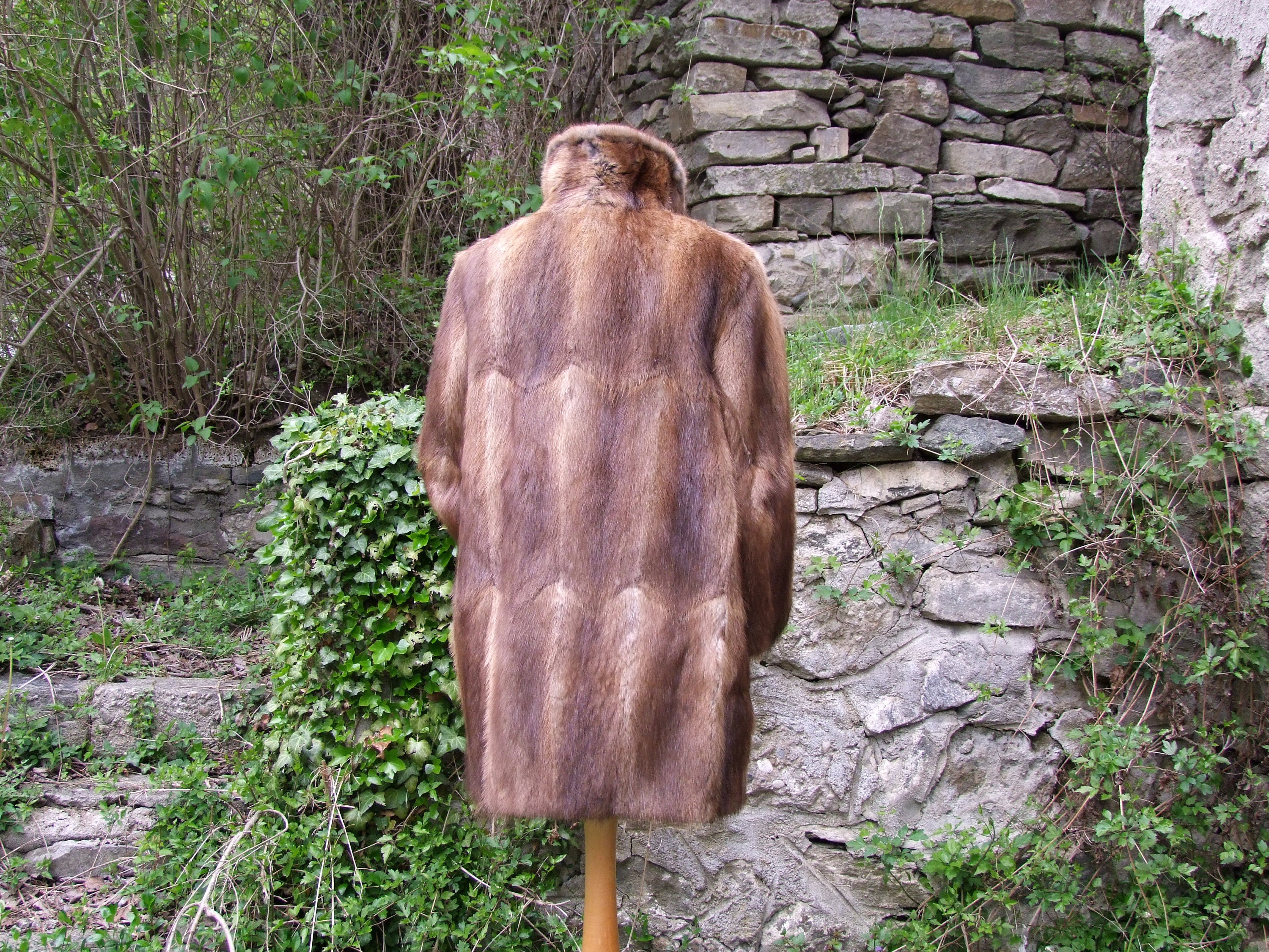 Vintage Mink Coat. Real Fur. Long Mink Coat. Lush Brown. 