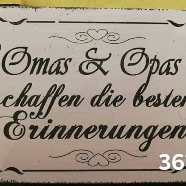 Vintageschild, Dekoschild ,Familienschild