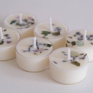 Parma Violet and Lime tealight candles - gift for her - self care - wellness decor - mindfulness Christmas gift - vegan scented tealights