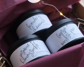 Botaniska sojaljuspresenter – Veganska kristaller, handgjorda wellnessljus – Bröllopsgåvor