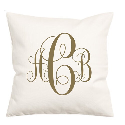 Monogram Pillow Cover Monogram Pillow Home Decor Etsy