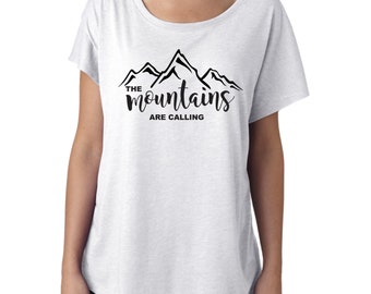 The Mountains Are Calling Tshirt, Mountain Shirt, Hiking Shirt, Camping Shirt, Camping attire, Camping TShirt, camp shirt, camp attire, camp